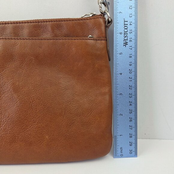 Fossil Sydney Brown Leather Crossbody Bag - Picture 12 of 16